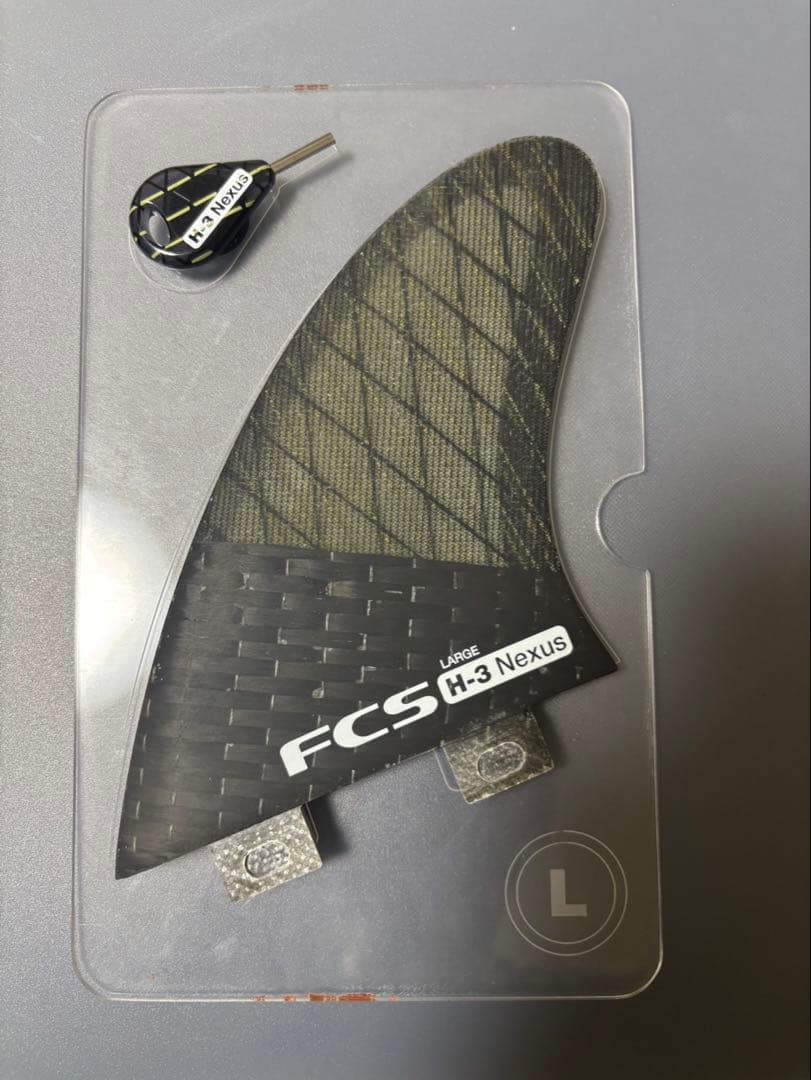 FCS トライフィンセット カーボンファイバー