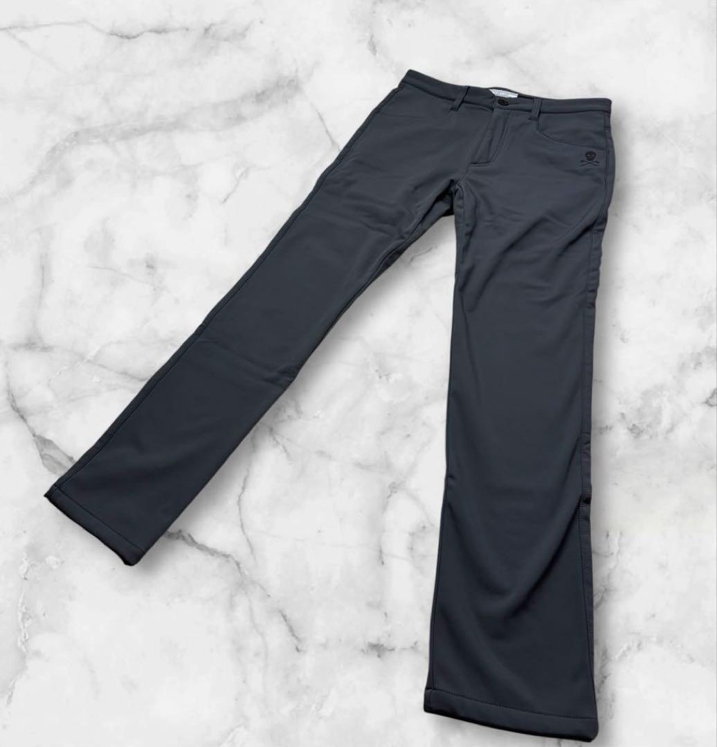 美品✨　MARK & LONA グレー ゴルフパンツ　防寒　フリース　M