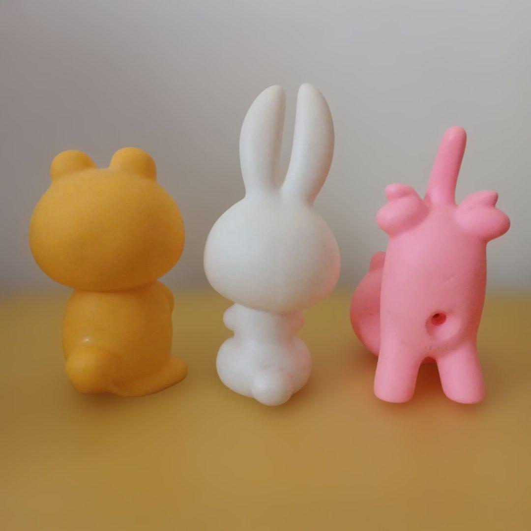 水森亜土　昭和レトロ　ソフビ人形　3体セット品