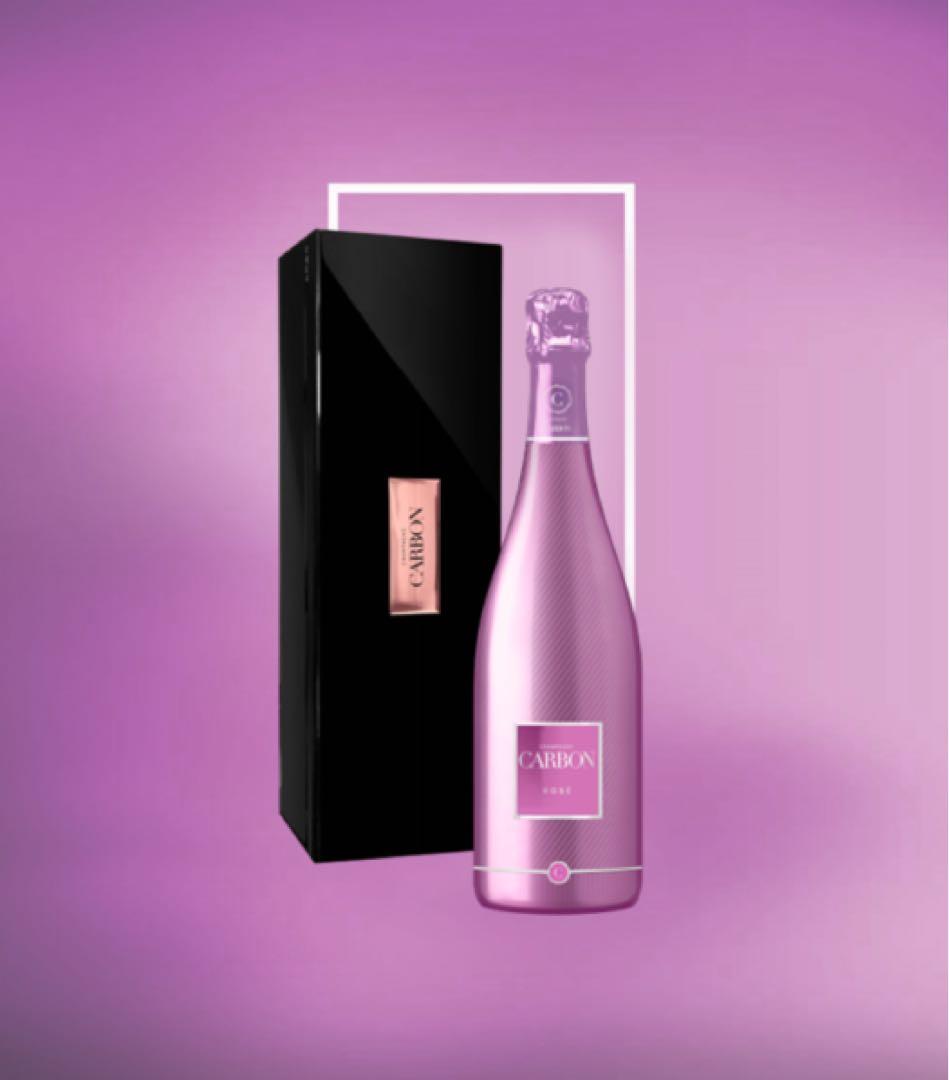 【半額以下】シャンパンカーボン ピンク ロゼ（専用化粧箱入）