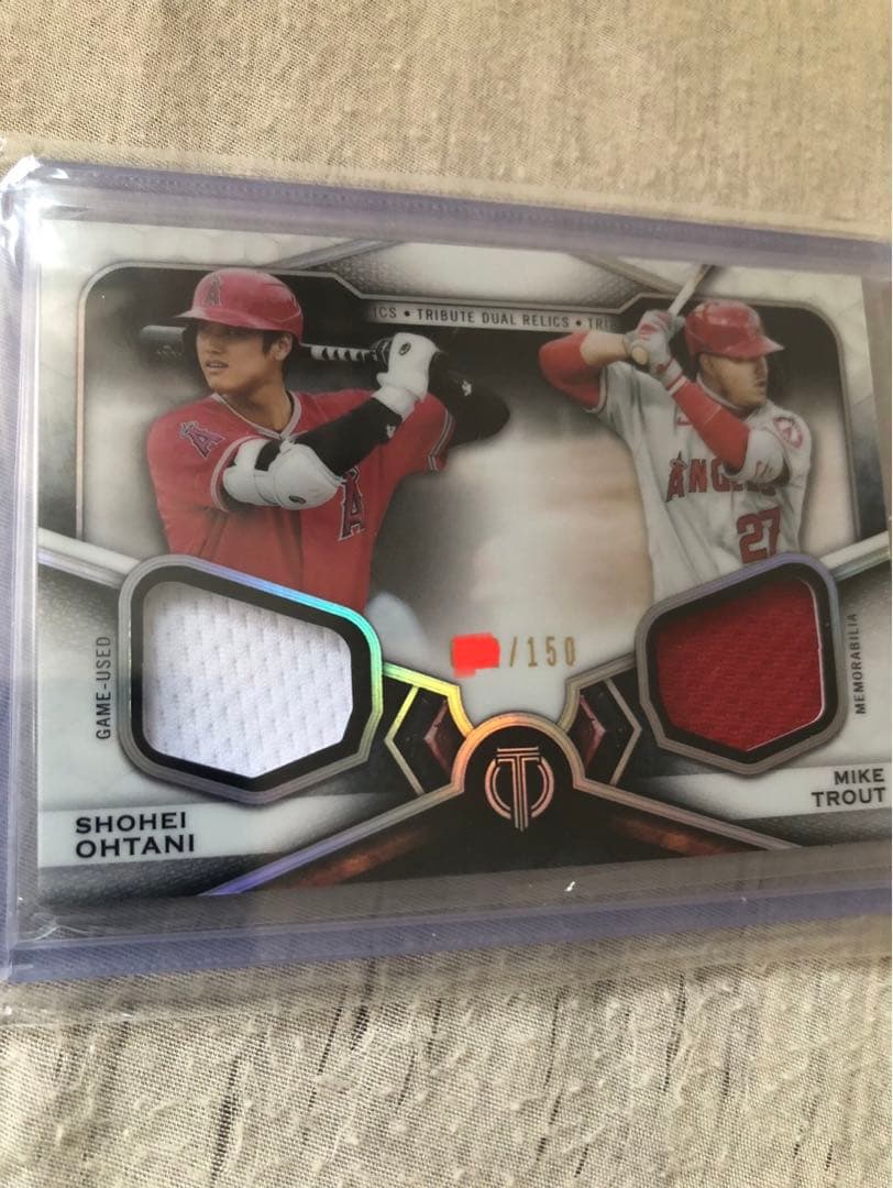 150枚 限定 大谷 トラウト 実使用ジャージ シリアルナンバー付