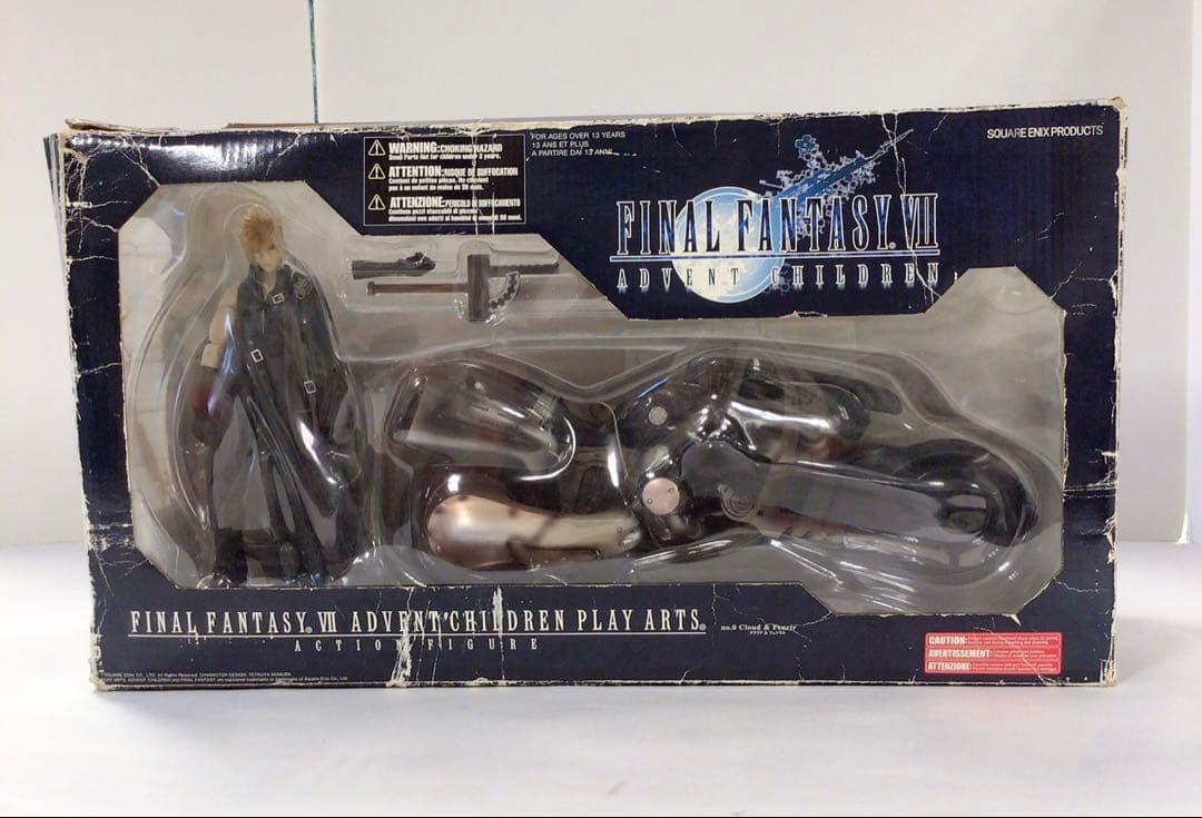 超訳あり　ファイナルファンタジー 7 AC プレイアーツ クラウド&フェンリル