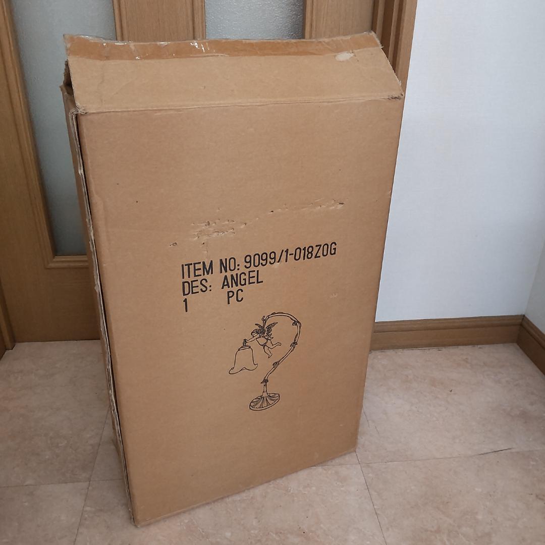 ランプ　天使　アンティーク　風　照明　ランプスタンド　エンジェル　イエロー付箋