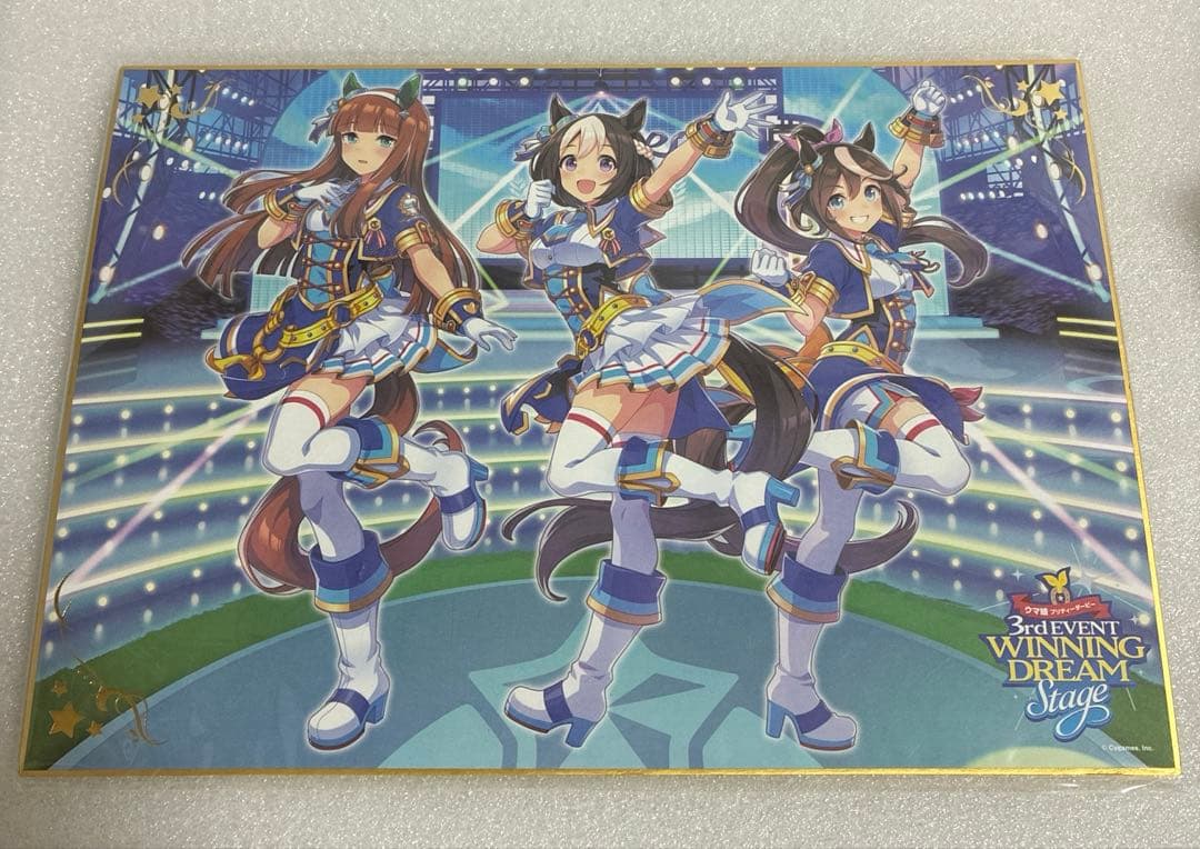 ウマ娘　プリティーダービー　公式　色紙　缶バッジ　3rd EVENT Ver.