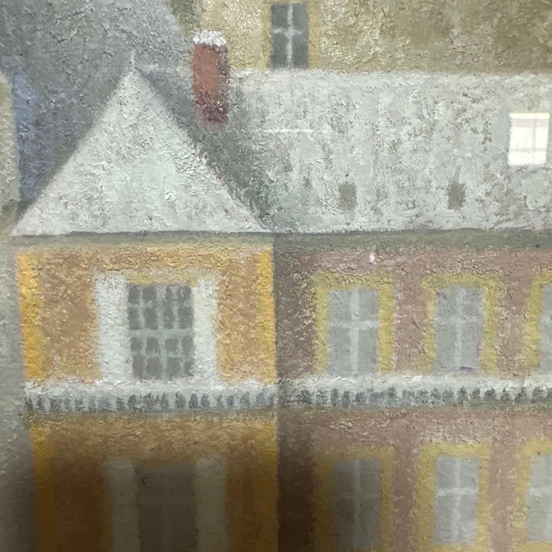 古城　肉筆　油彩　大型絵画　勝呂隆光　風景画 美術品　インテリア　真作保証