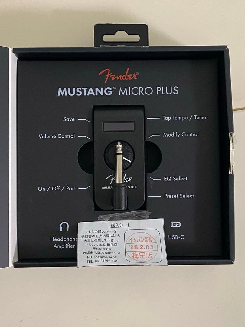 フェンダー mustang micro plus