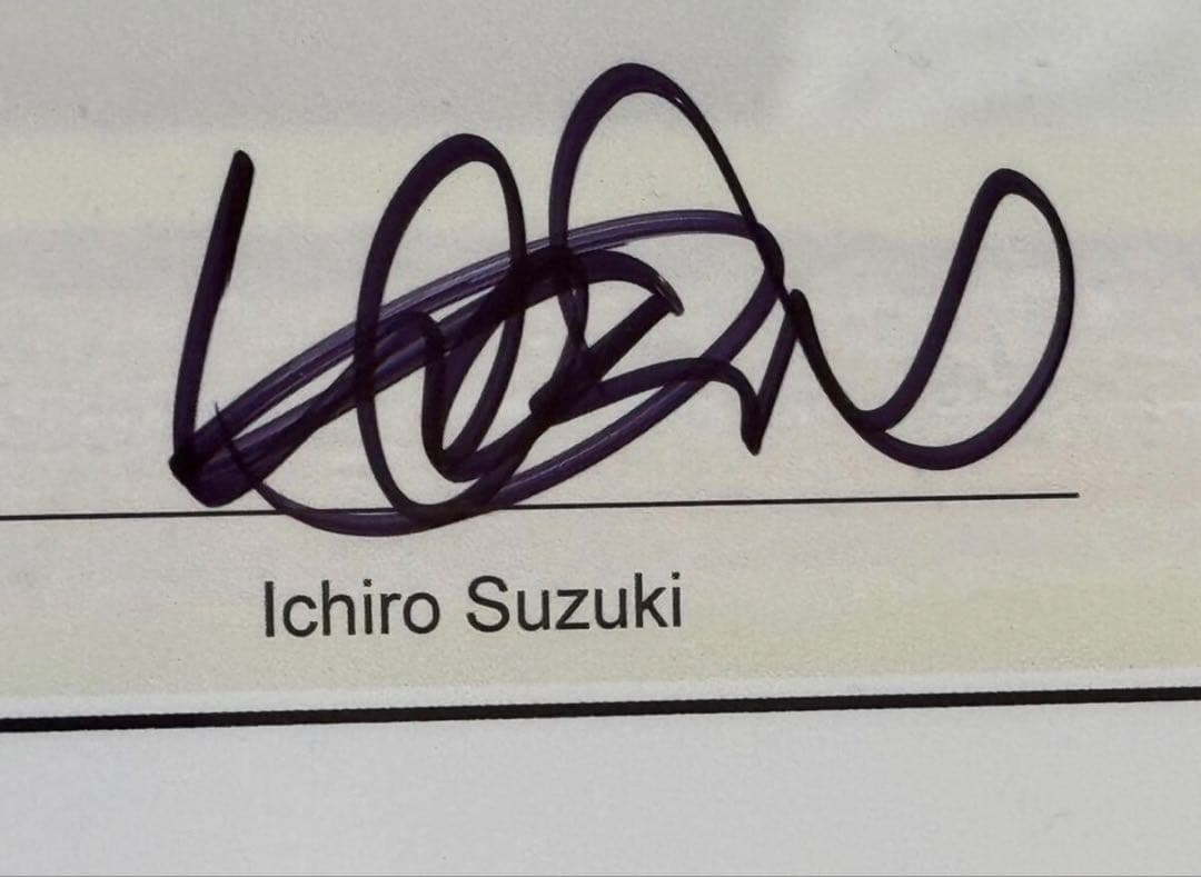 イチロー　2017年実使用バッティンググローブ　直筆サイン・証明書有