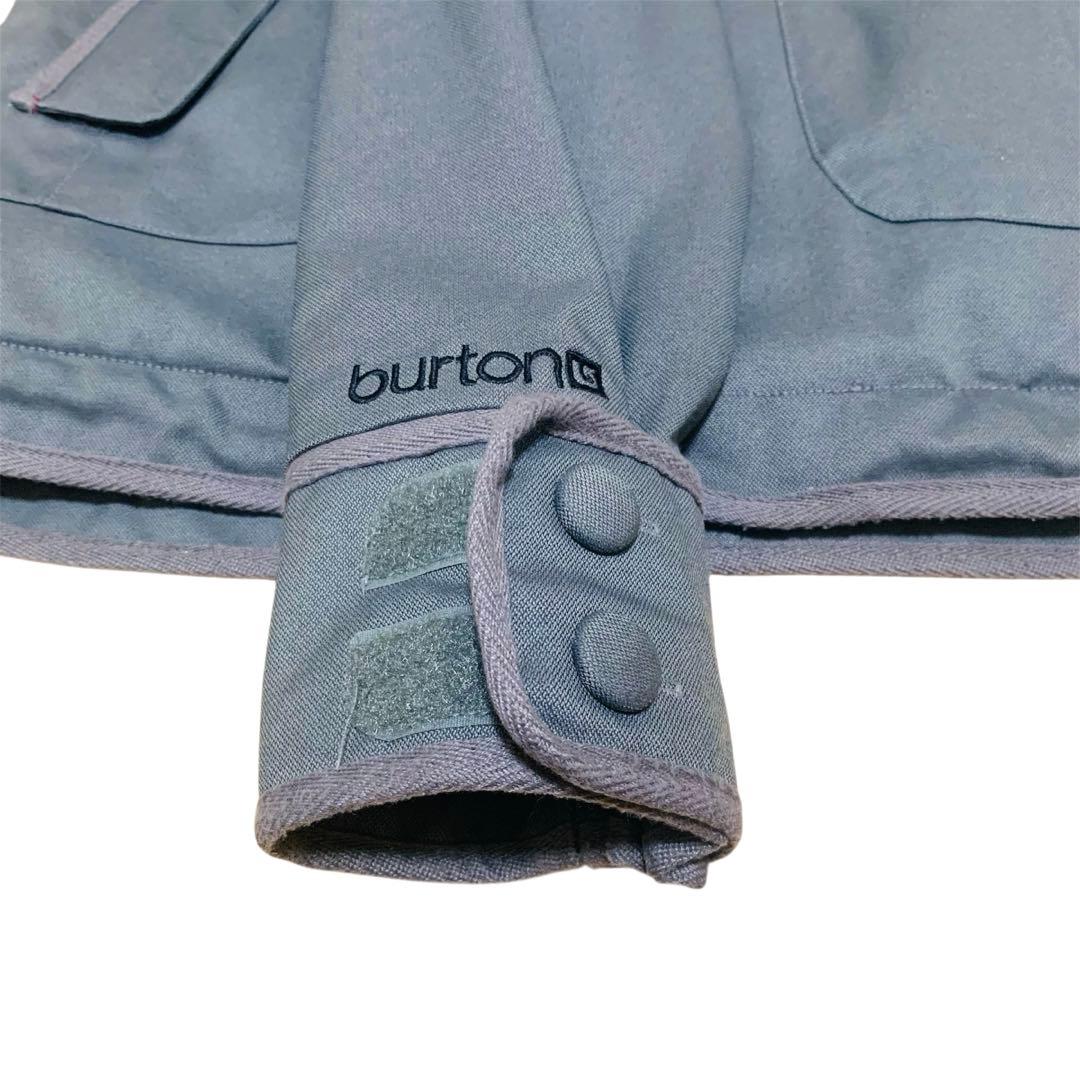 BURTON スノボウェア ジャケット グレー レディース スキーウェア フード