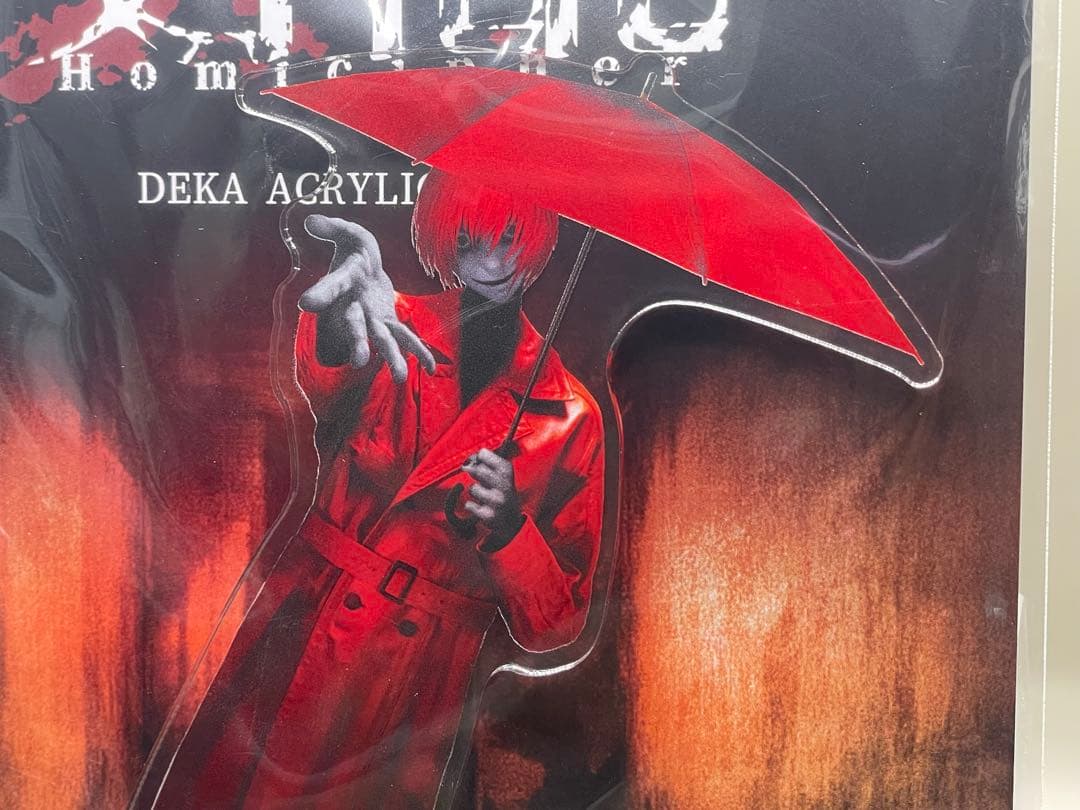 文字化化　デカアクリルスタンド　赤い傘の男　ポップアップショップ　描き下ろし