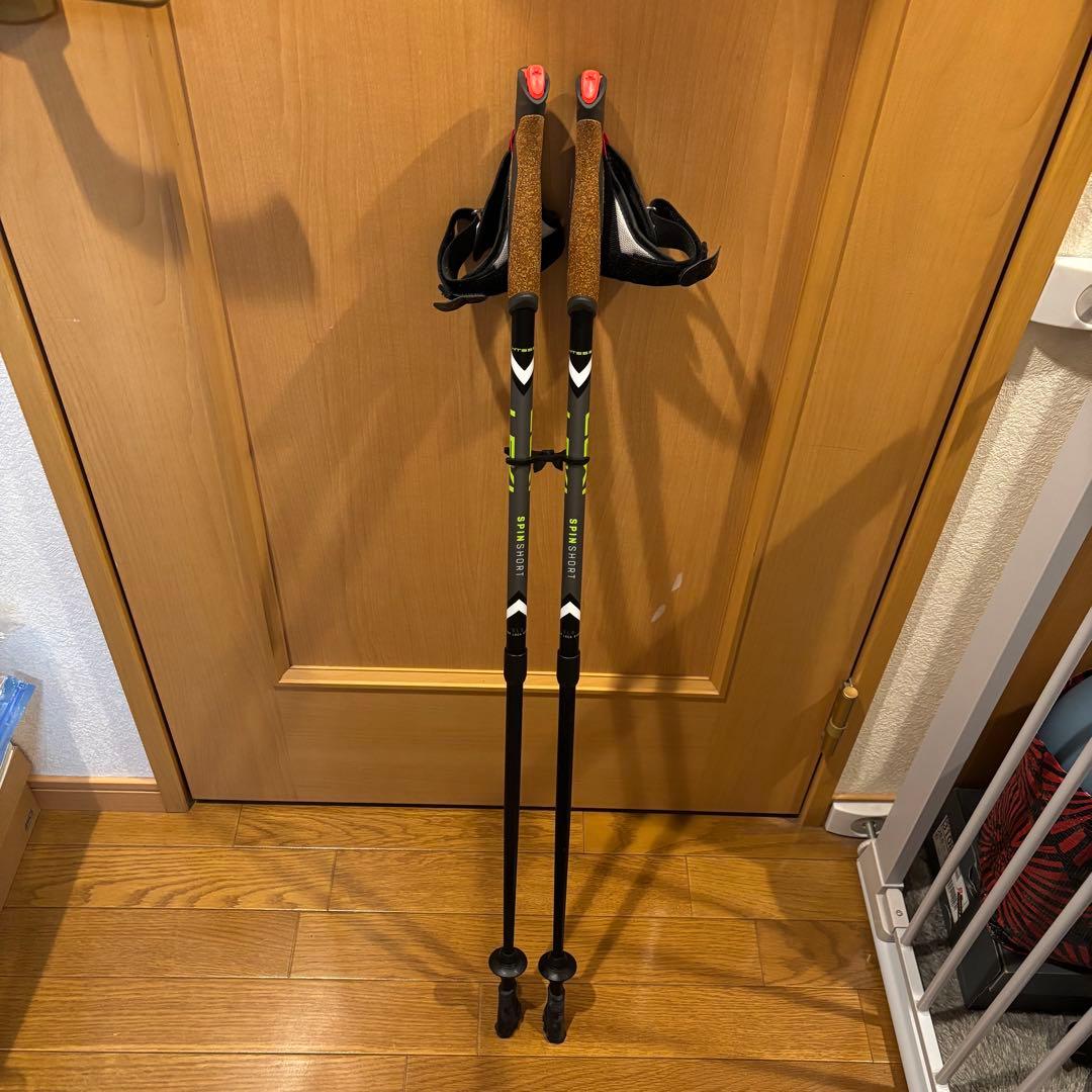 【数回使用のみ美品‼️】LEKIノルディックウォーキングポールSPIN SHORT