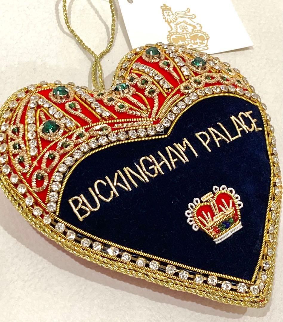 プラチナジュビリー　オーナメント　イギリス　ロンドン　ハート　クリスマス