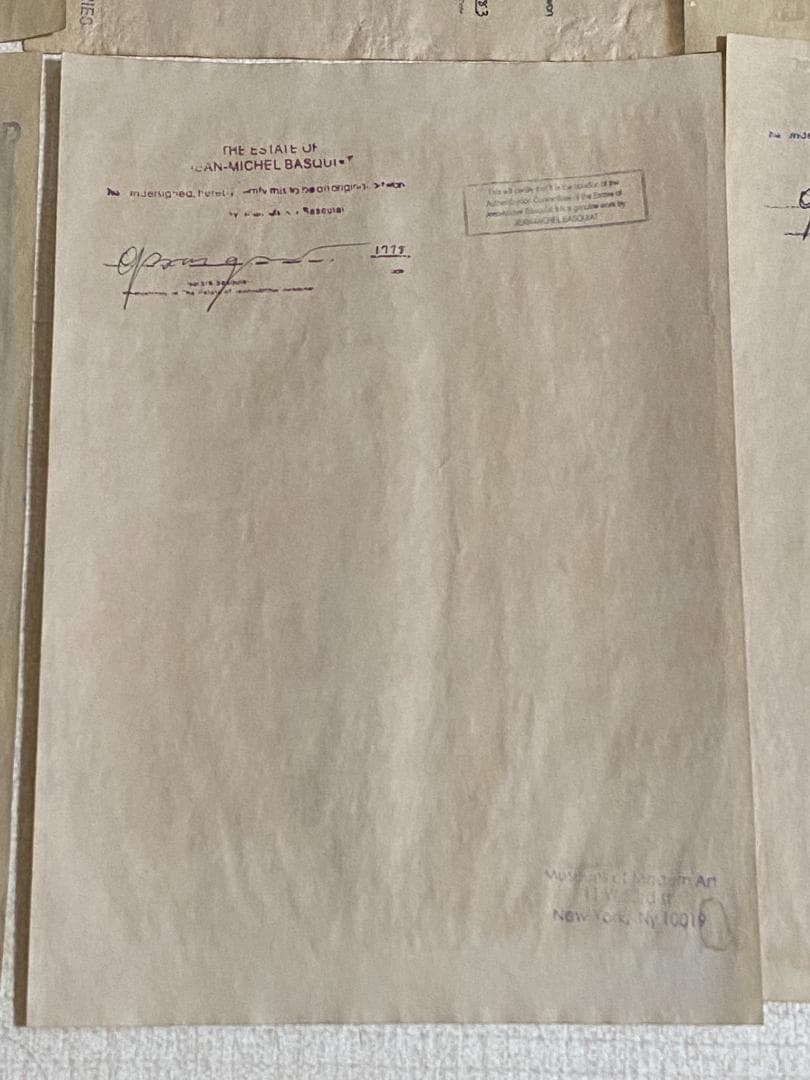 【まとめ売り8枚】模写 肉筆 サインあり ジャン・ミシェル・バスキア 油彩