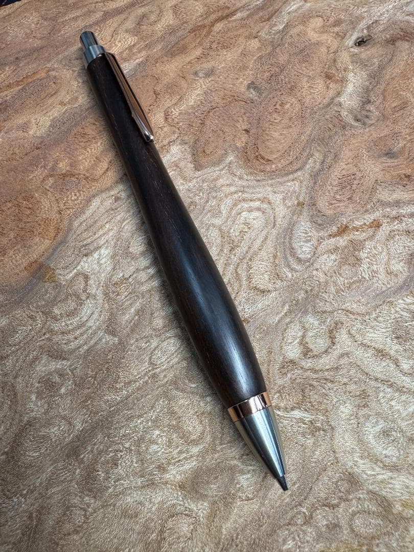 【woodpencraft　木軸ペン】黒檀