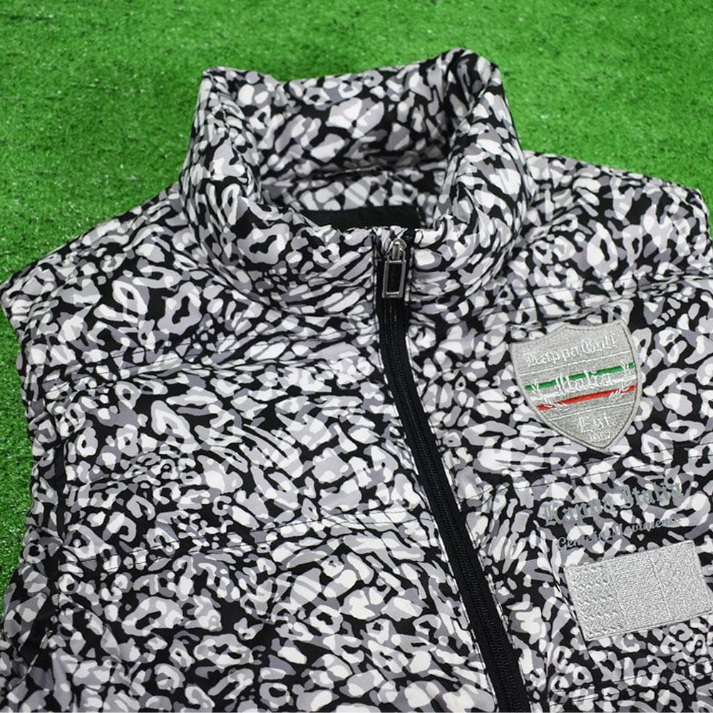 kappa/カッパ ゴルフ ダウンベスト【黒/白/灰/LL】美品！