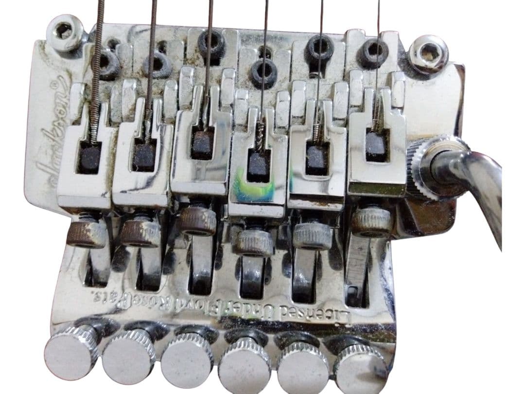 ジャンク品　Jacson レッド Vシェイプ エレキギター