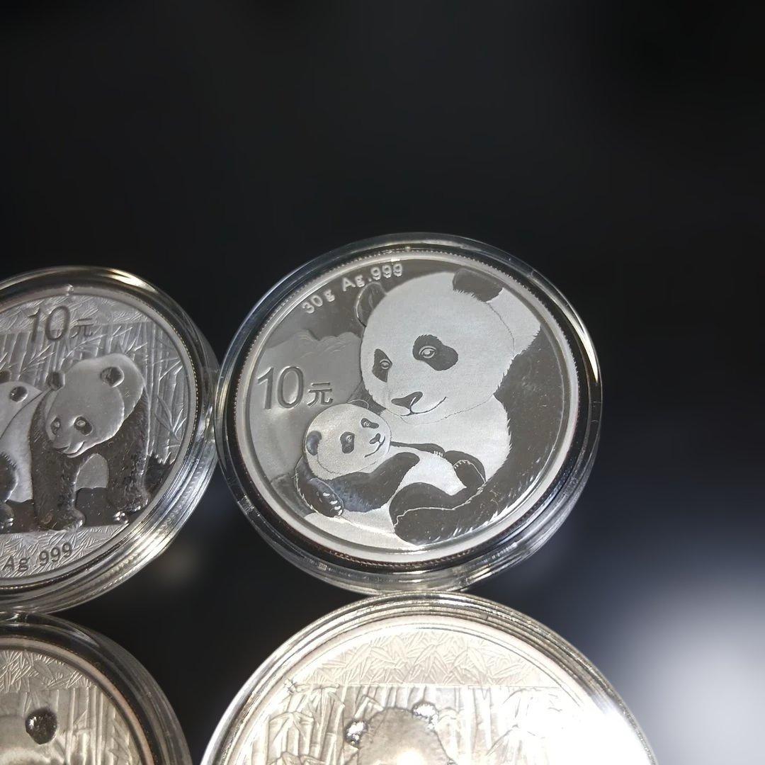 24時間限定パンダ銀貨純銀4枚セット