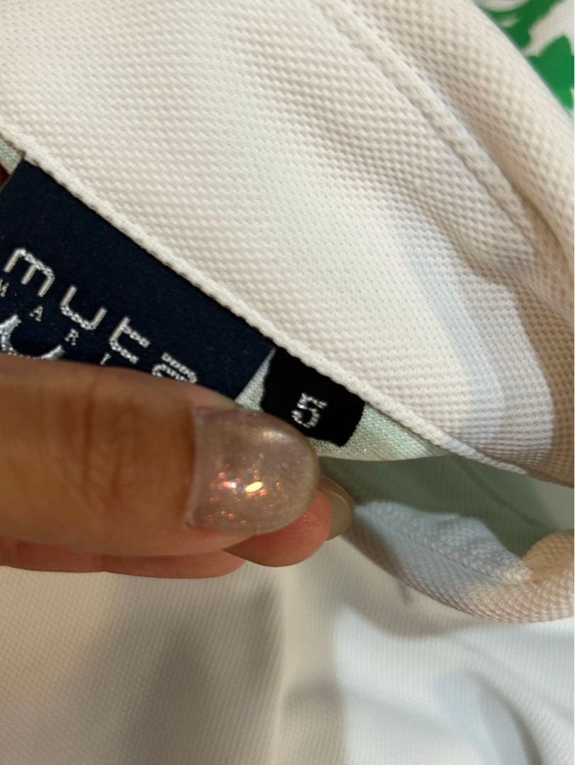 mute MARINE golf ヘムリブ ポロシャツ (ボタニカル) M