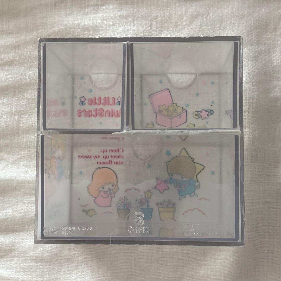 貴重　コレクターズ　昭和　リトルツインスターズ キキララ　引き出し式ボックス