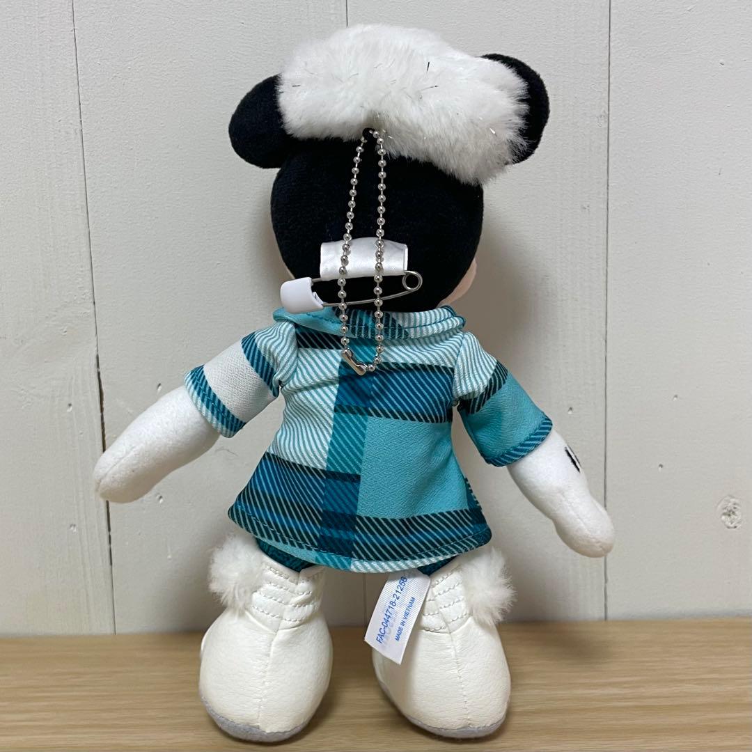 ディズニー ミニーのスタイルスタジオ ぬいぐるみバッジ 冬