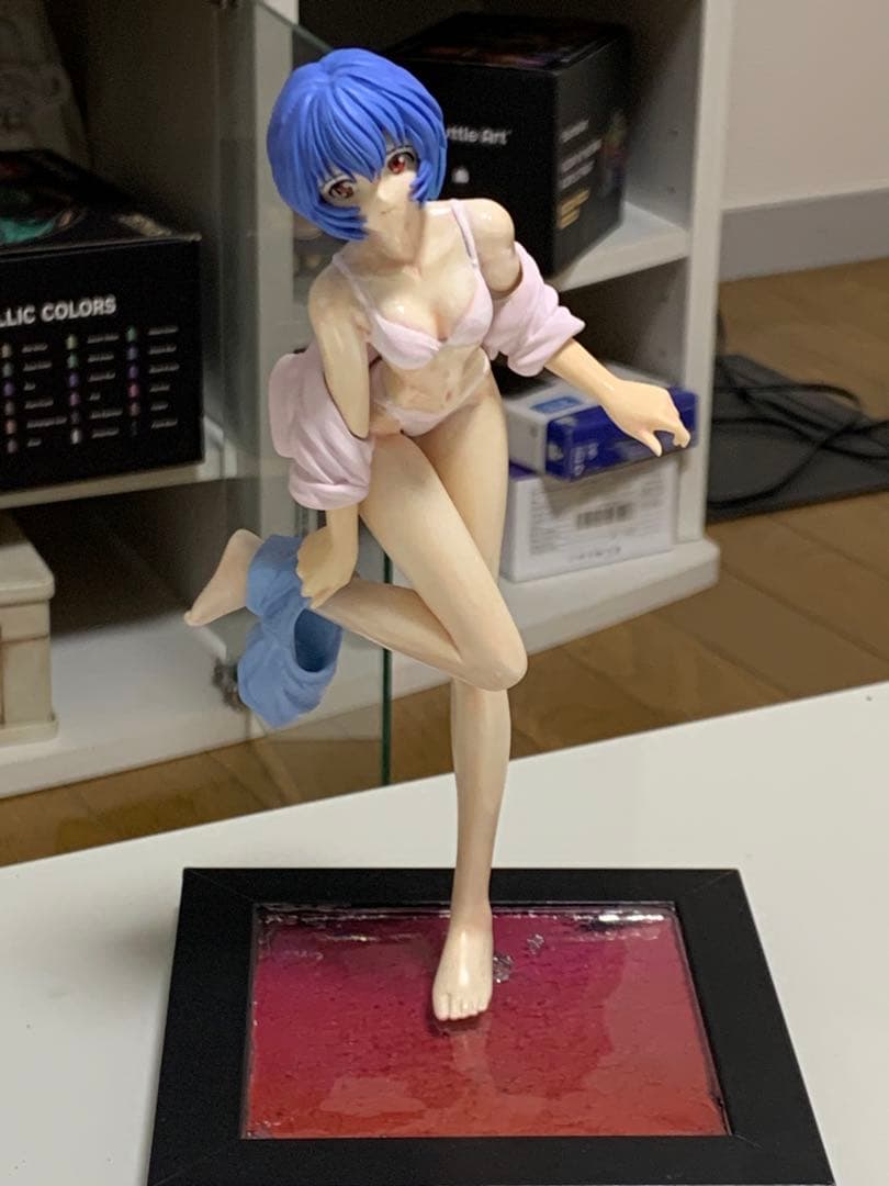 綾波レイ　ガレージキット　塗装済み完成品　エヴァ　クルシマ製作所