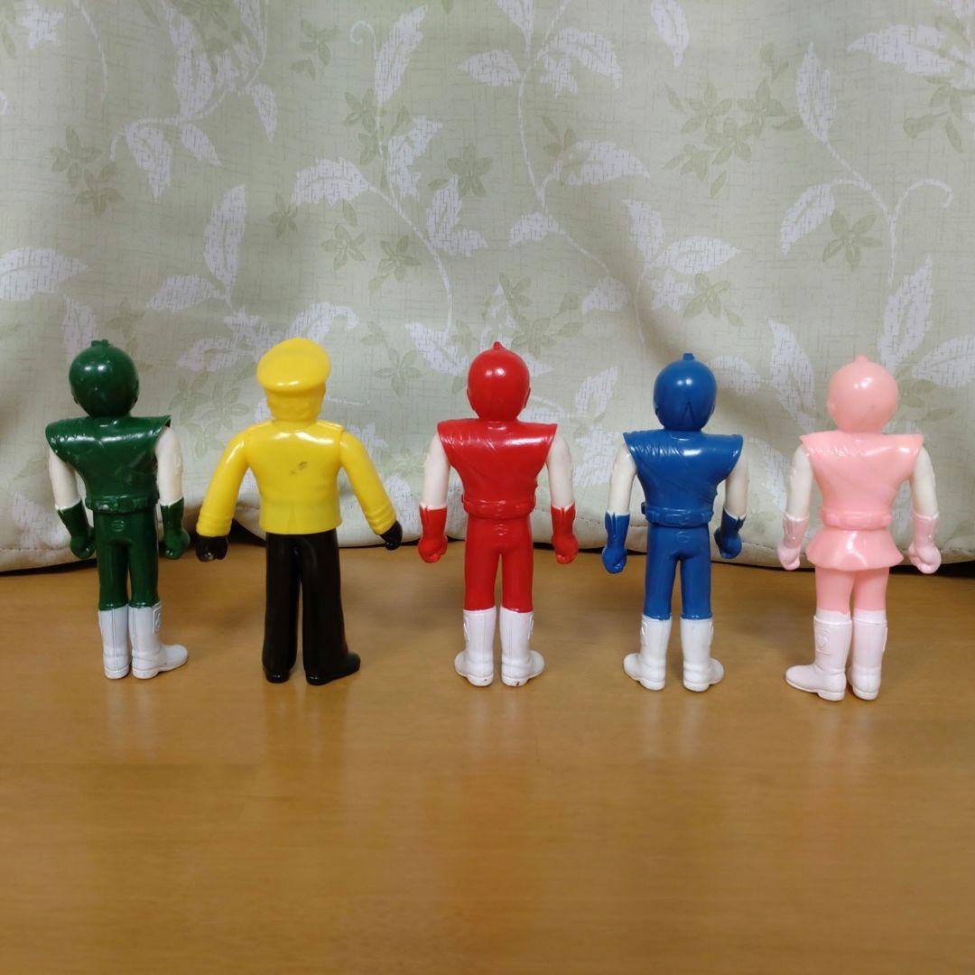 戦隊ヒーロー ソフビ 5体セット　ジャッカー電撃隊.ジョウカー(ジョーカー)