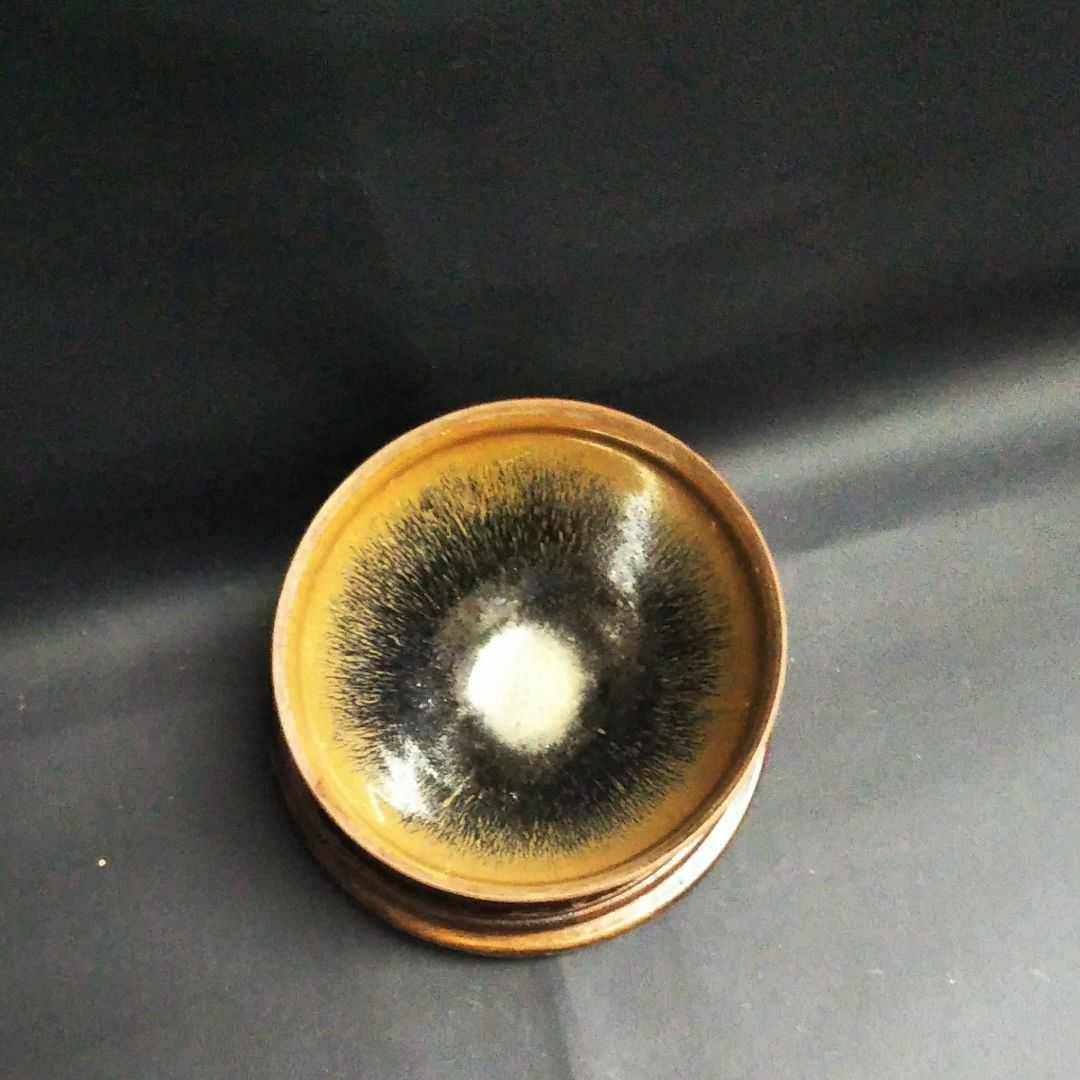 ※中国古美術/建窯窯変天目茶碗【保存箱付】