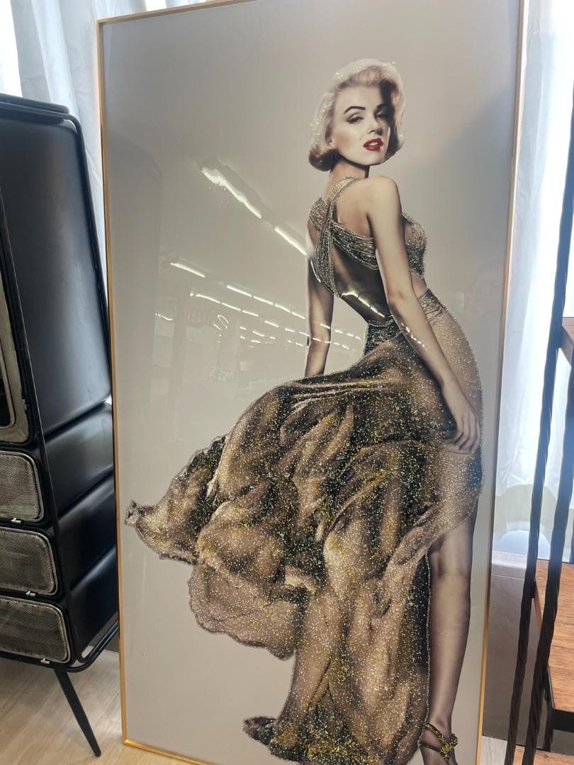 マリリン モンロー Marilyn Monroe アートパネル 特大 水晶絵