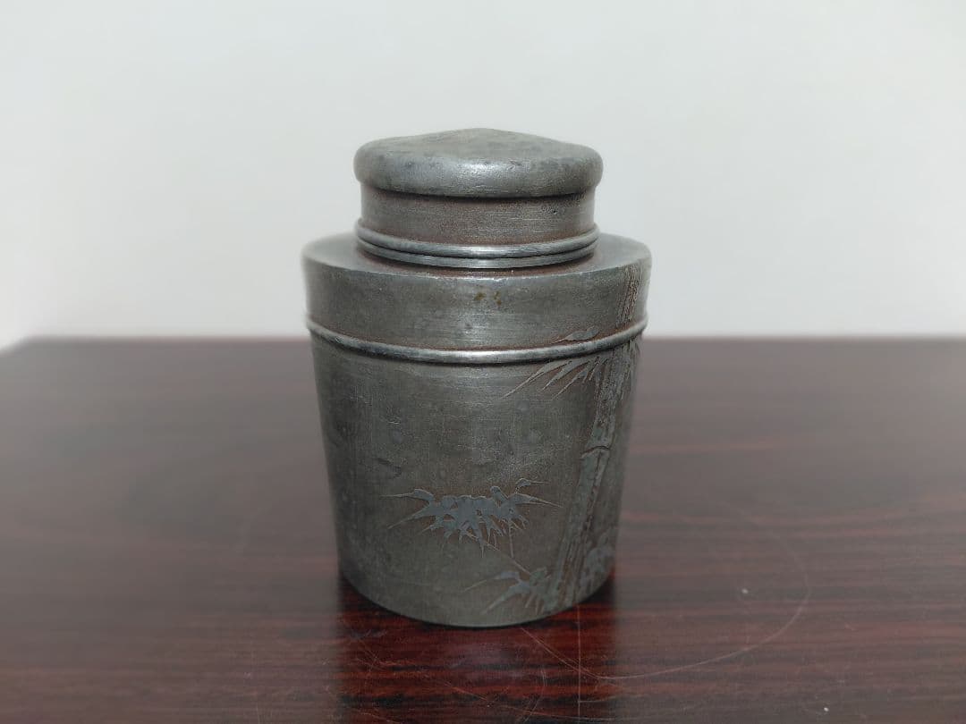 錫製 茶壺 在銘 茶道具 煎茶道具