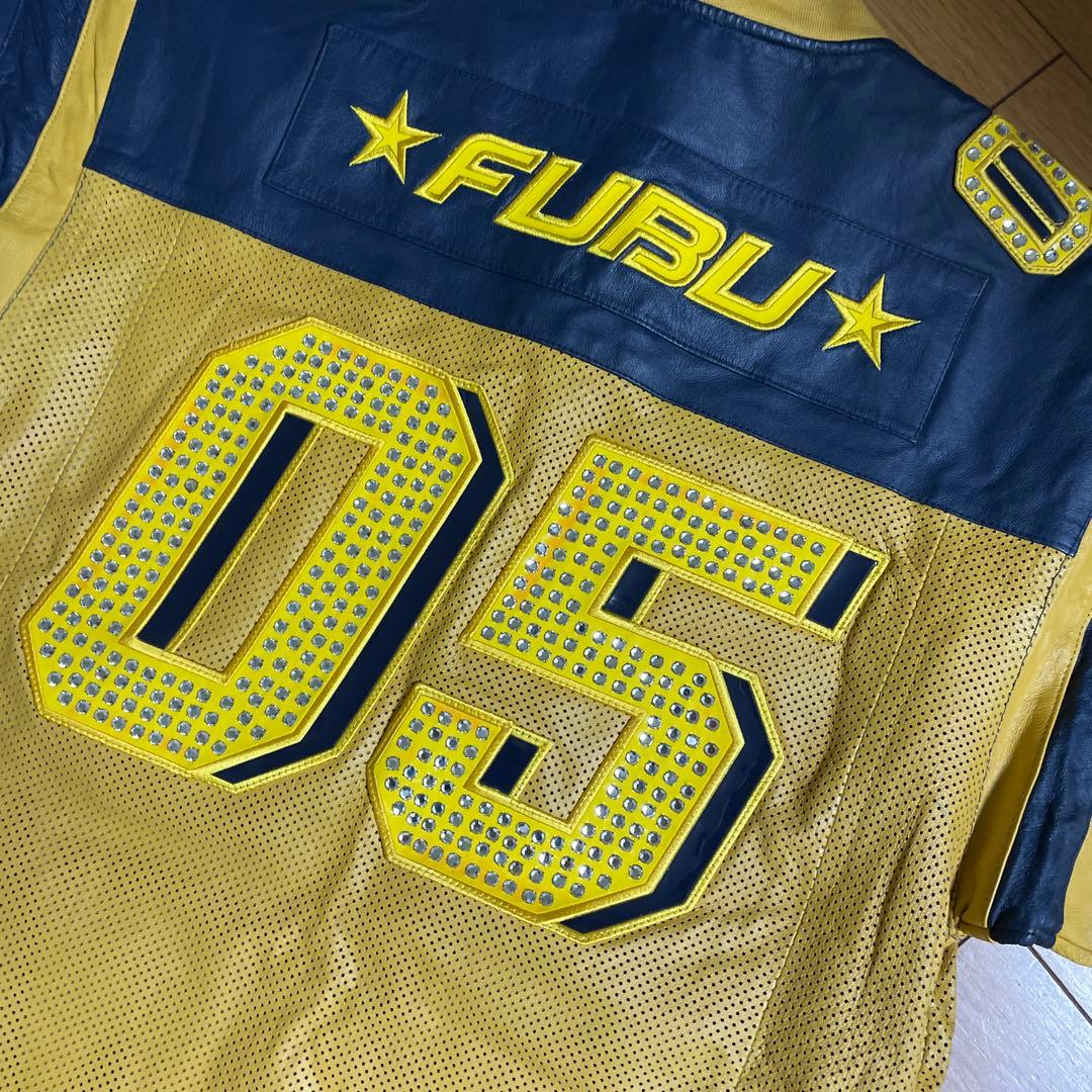 FUBU フブ レザー ゲームシャツ Lサイズ HIPHOP Bboy