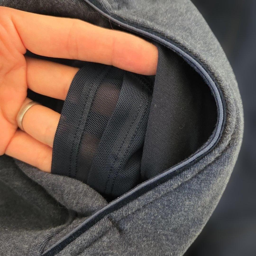 美品　ルルレモン　Scuba フルジップフーディ 　6 グレーネイビー