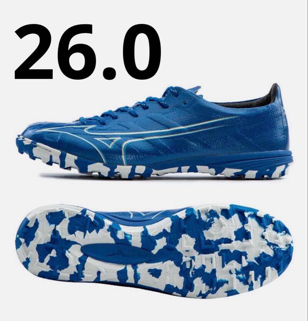 新品 26.0cm ミズノ アルファ プロ AS TF 青