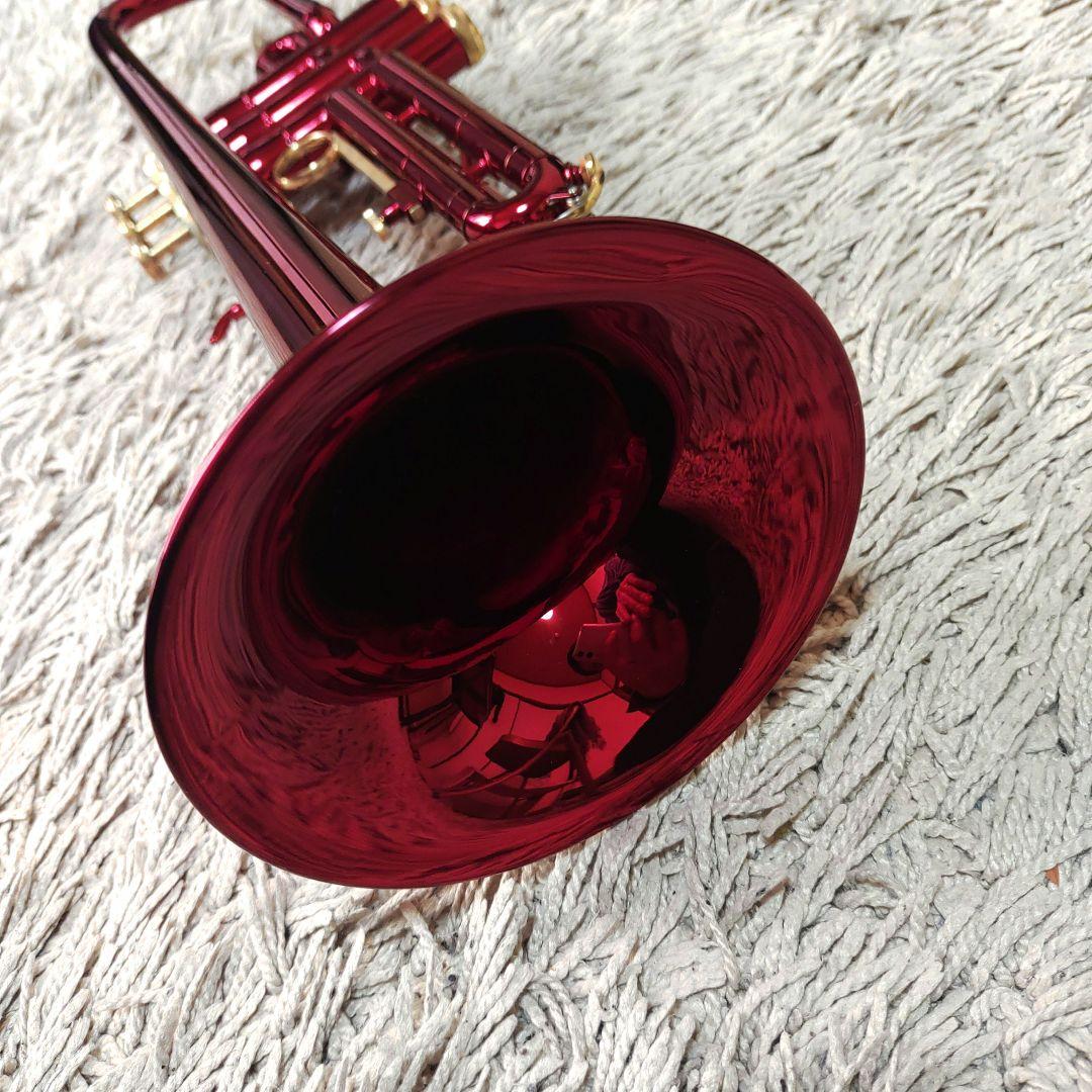 【ジャンク】J.Michael トランペット　ワインレッド　マイケル　ケース付き