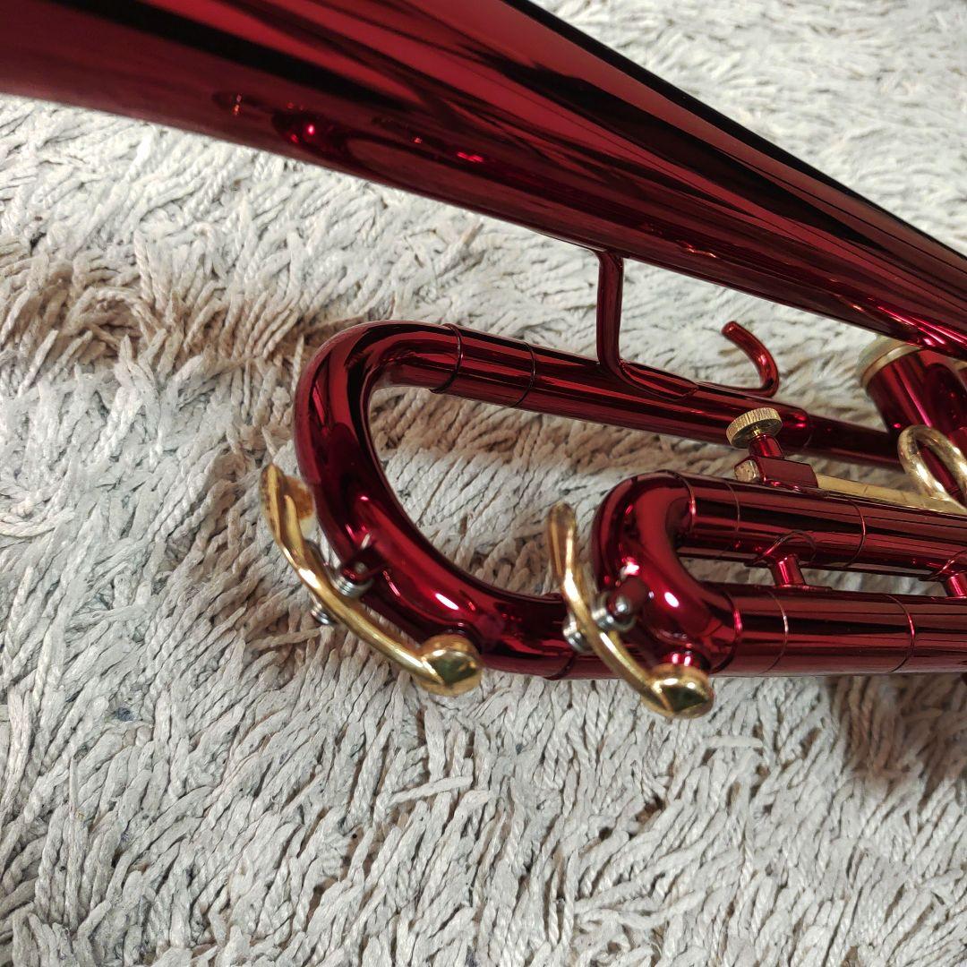 【ジャンク】J.Michael トランペット　ワインレッド　マイケル　ケース付き