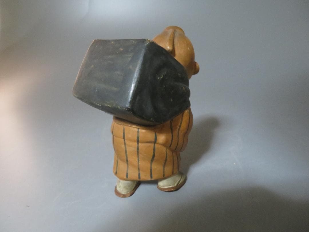 ◆286◆珍品！時代 江戸期 歴史　資料　商売繁盛　人形 陶器　行商