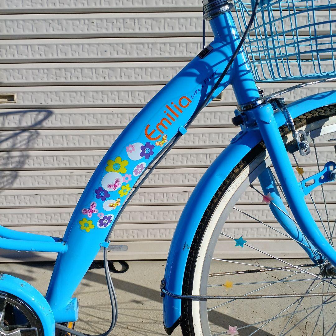 青いシティサイクル チャイルド