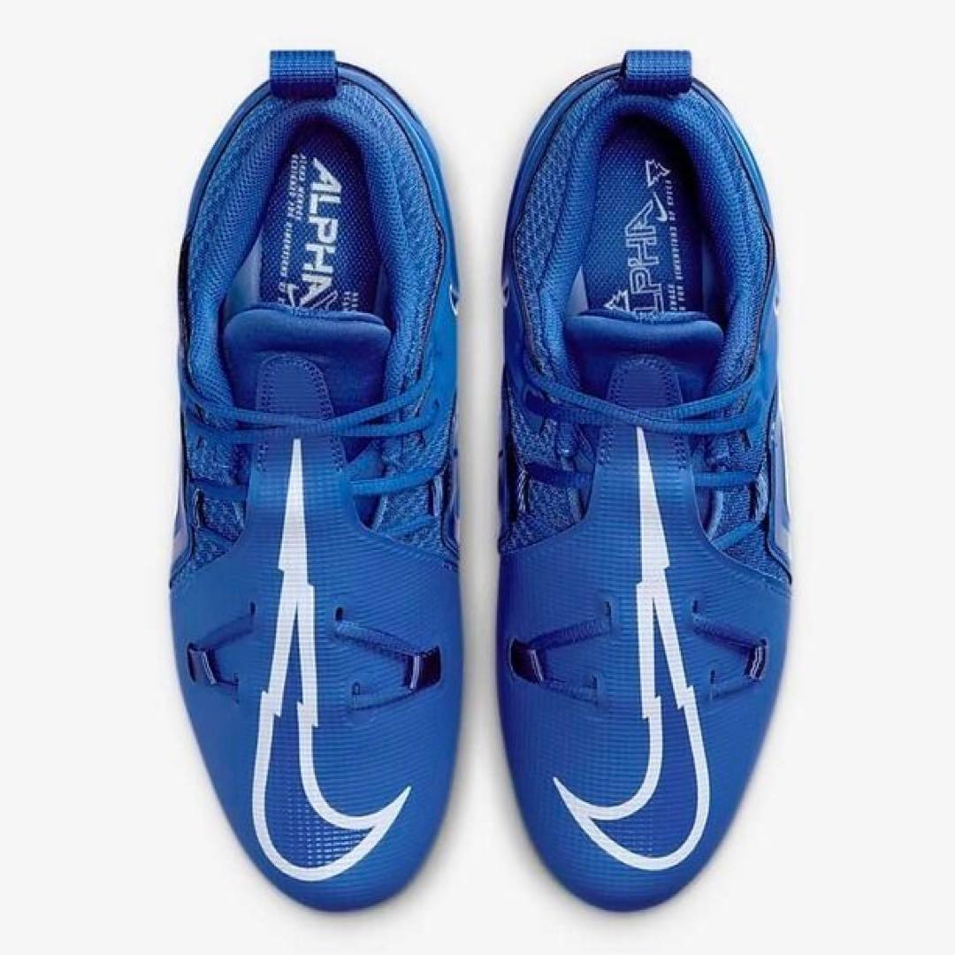 ナイキ 29 アルファメナス 3 アメフト スパイク シューズ 靴 青 ミッド