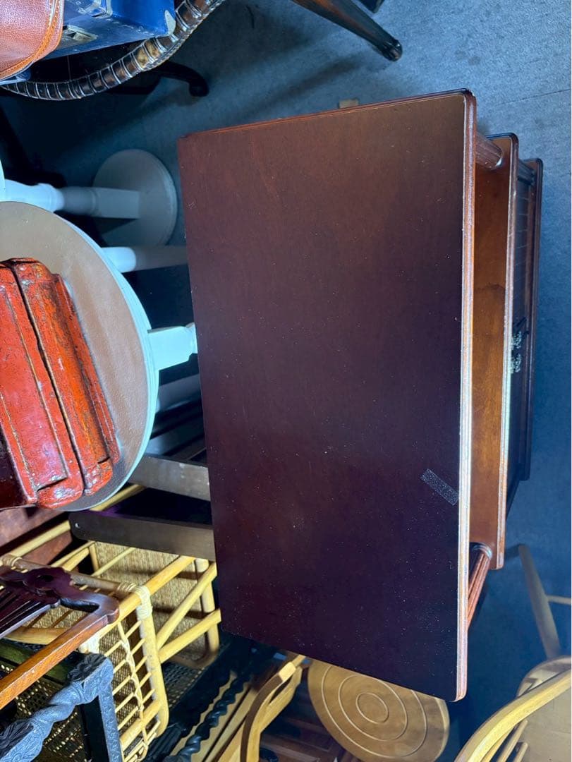 AYANO CRAFT 電話台 昭和レトロ 木製キャビネット　当時物　飾り棚