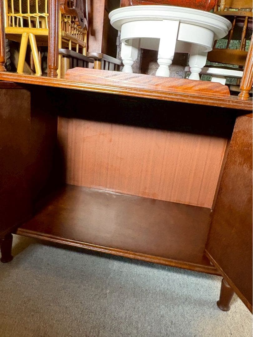 AYANO CRAFT 電話台 昭和レトロ 木製キャビネット　当時物　飾り棚