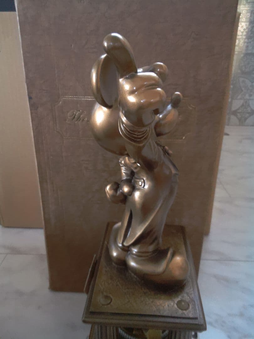 b21 Disney ミッキー オーケストラ ブロンズ像 オルゴール 第一生命