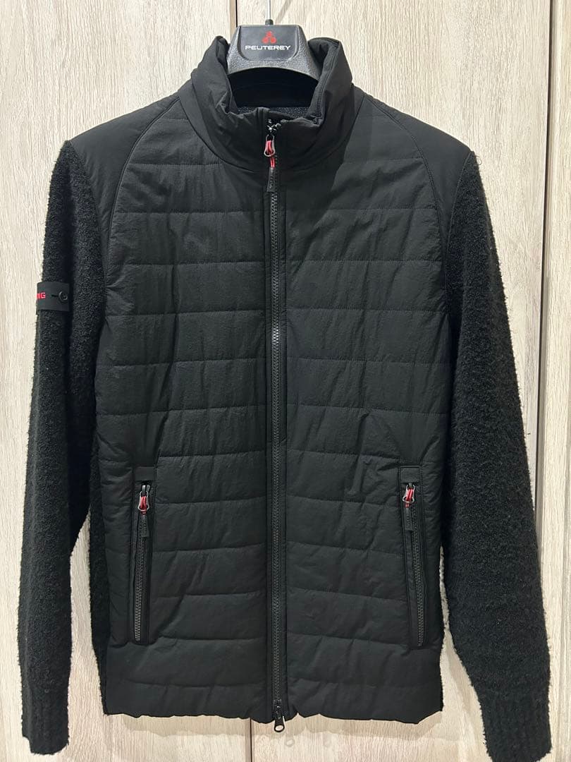 MEN’S WINDBLOCK MOLE YARN KNIT BLOUSON