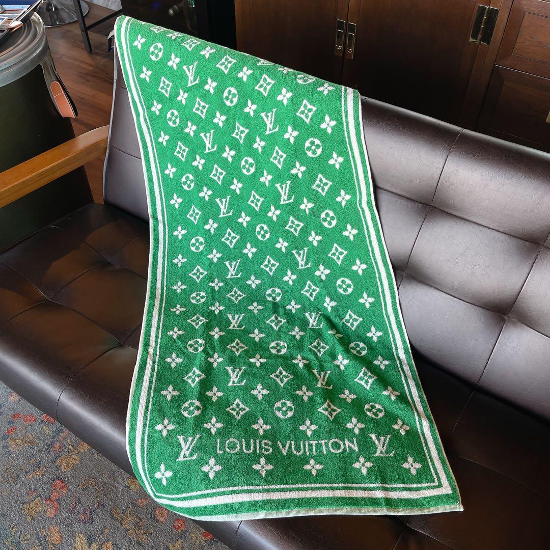 ルイヴィトン セルヴィエットセットLVマッチモノグラム タオル 緑