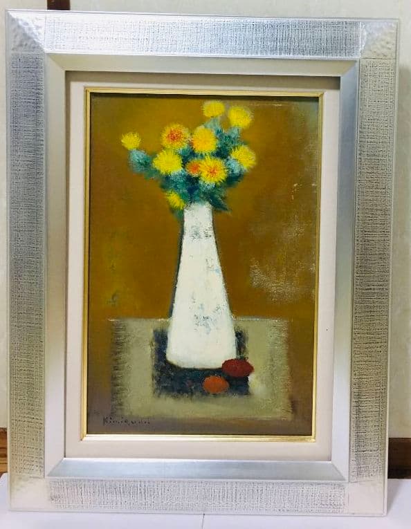 紅花　油絵　P6(409×273mm)