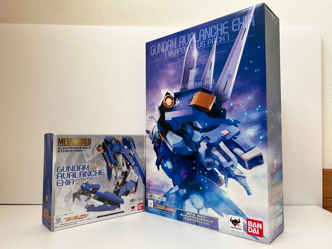 MBガンダムアヴァランチエクシア (ウェポンプラスパック)とOPパーツセット