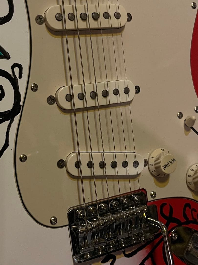 スクワイヤーStratocaster ジミヘンドリックス 風 カスタムペイント