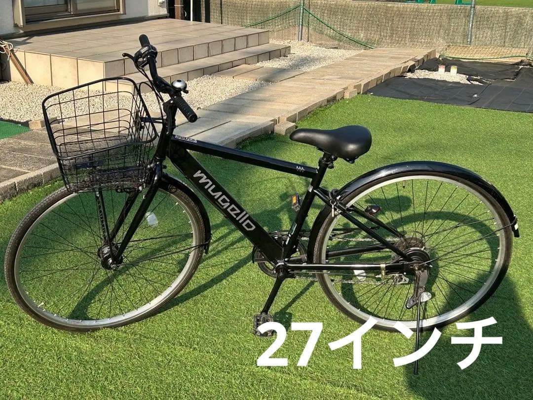 Mugello シティサイクル 6速 ブラック　27インチ （岐阜県引き取り）