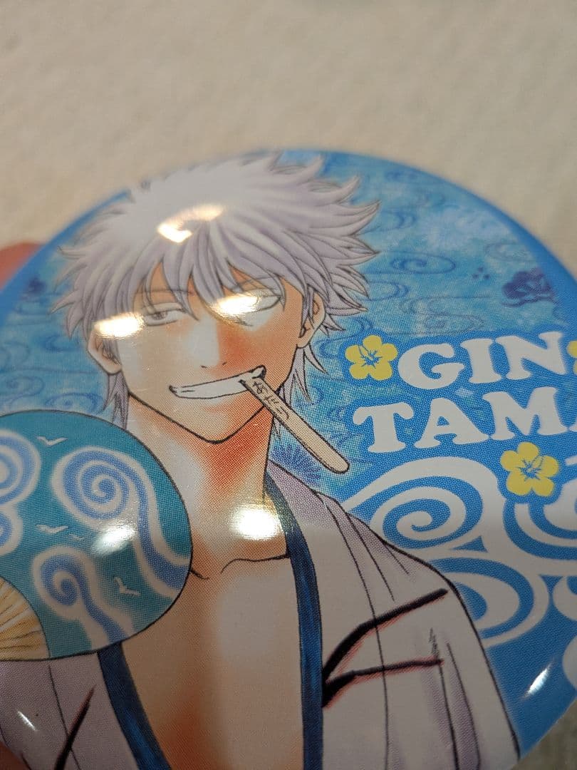 銀魂　坂田銀時　沖縄限定ジャンプステーション缶バッジ