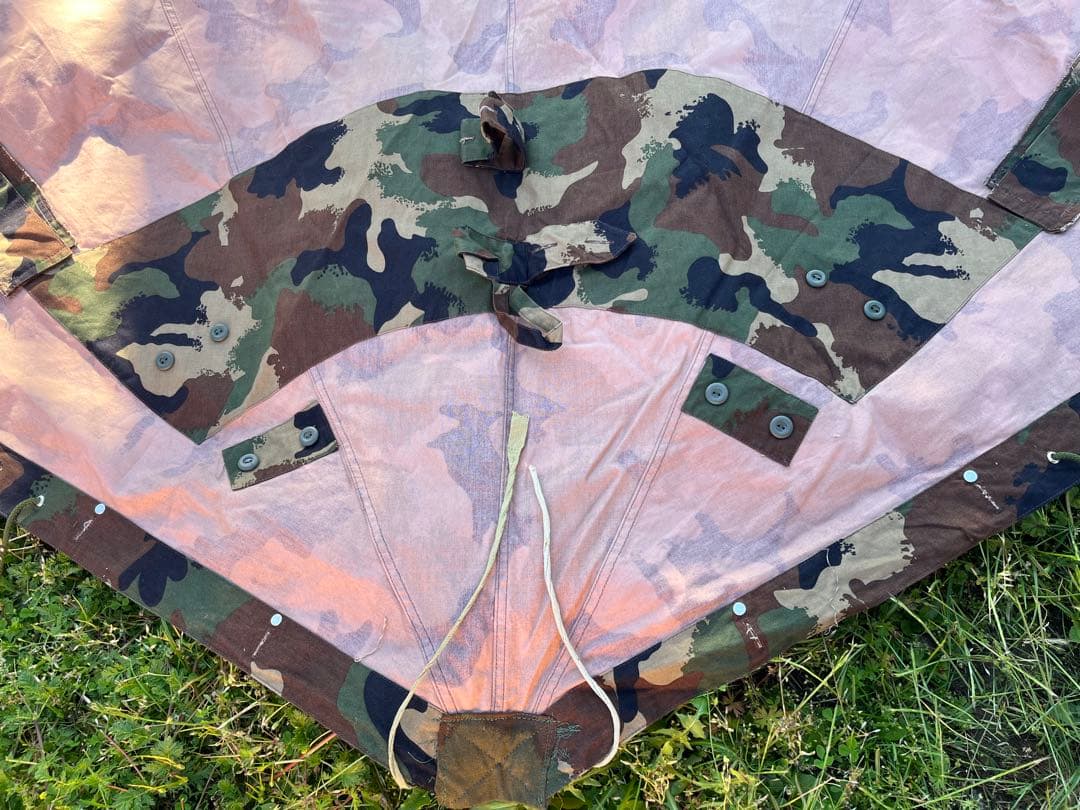 [C] ハンガリー軍幕　M90カモ 軍幕　ポンチョテント　1枚