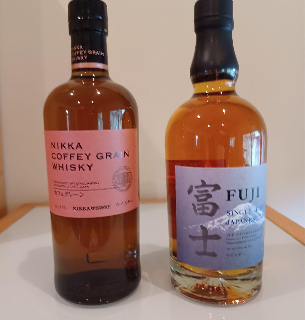 ニッカ・カフェグレーン、キリン・ブレンデット『 富士』700ml 未開封