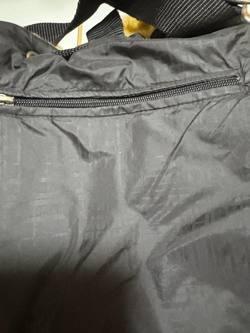 黒のファー付きキャリーバッグ