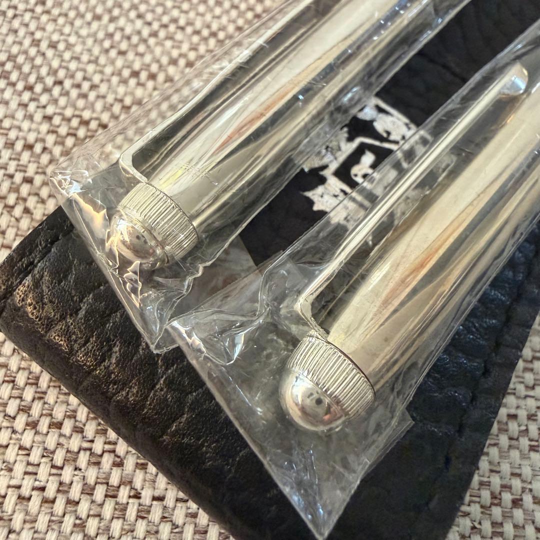 RONSON ロンソン ツイスト式　ボールペン シャープペン セット　銀製